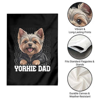 Proud Yorkshire Terrier Dad Garden Flag Fathers Day Dog Lover Gift