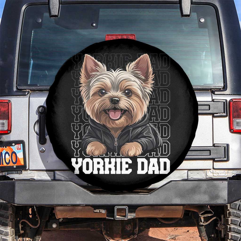 Proud Yorkshire Terrier Dad Spare Tire Cover Fathers Day Dog Lover Gift