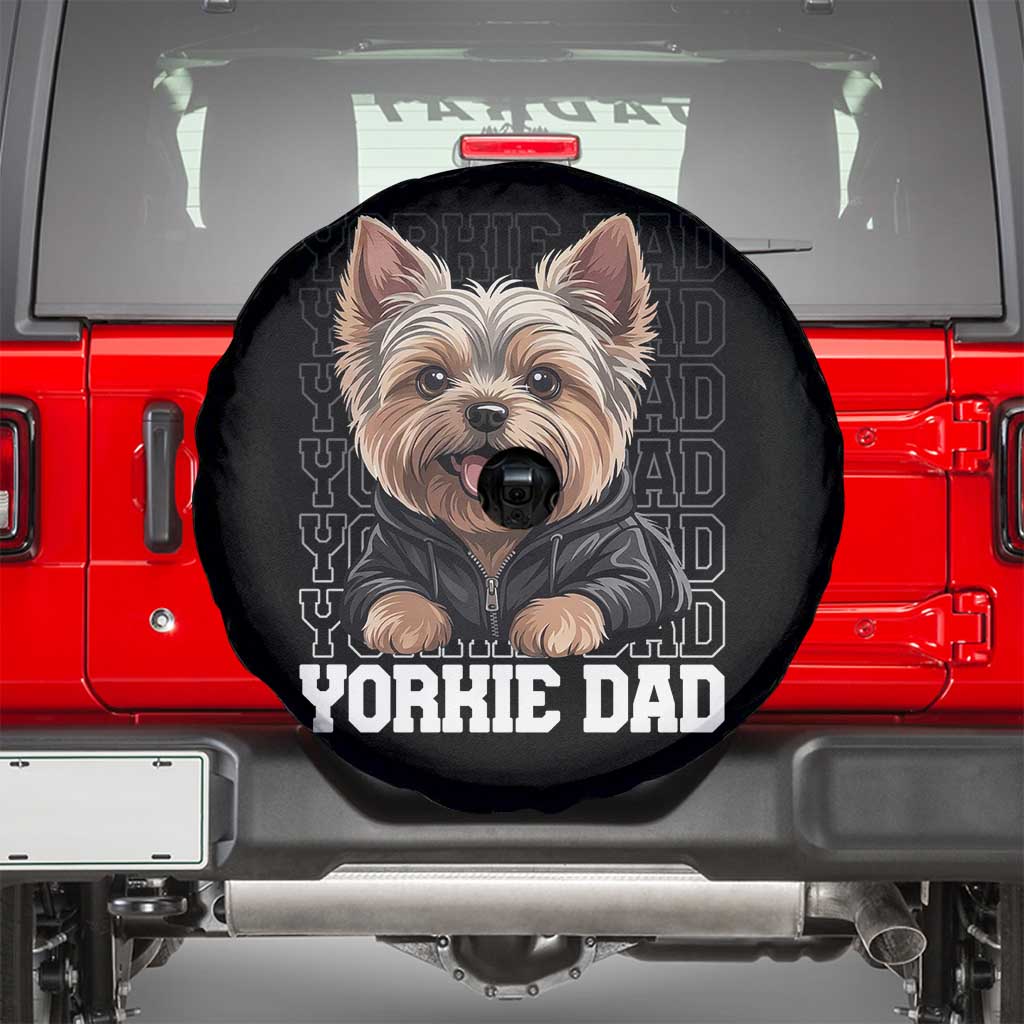 Proud Yorkshire Terrier Dad Spare Tire Cover Fathers Day Dog Lover Gift