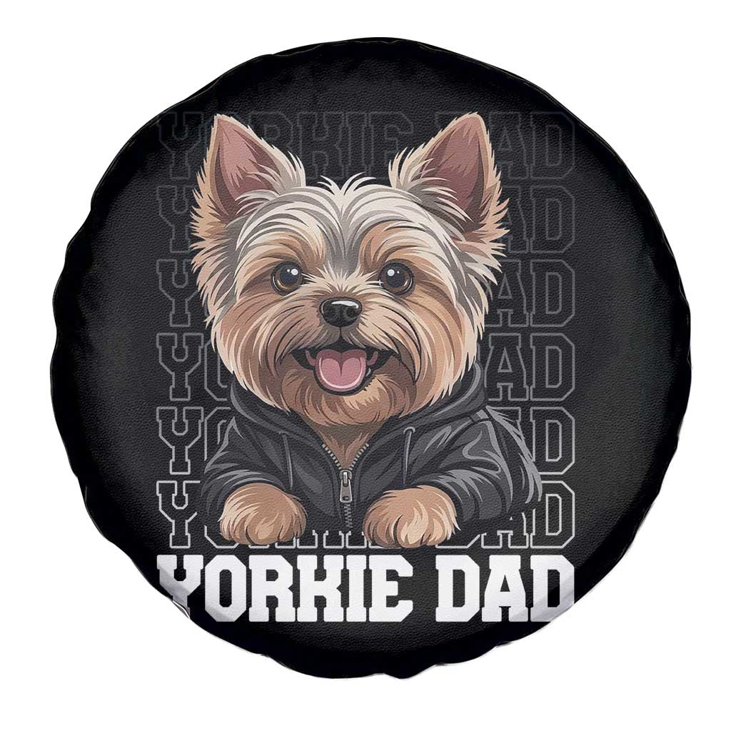 Proud Yorkshire Terrier Dad Spare Tire Cover Fathers Day Dog Lover Gift