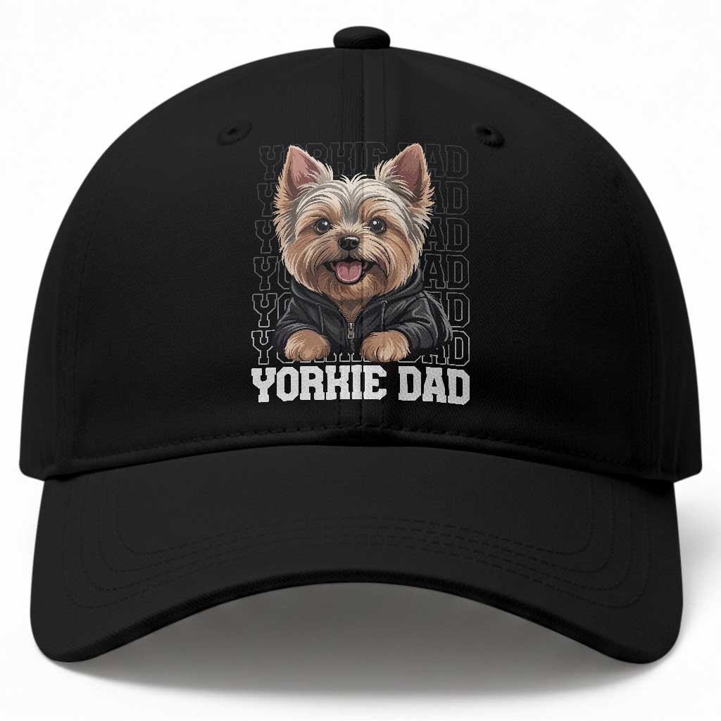 Proud Yorkshire Terrier Dad Baseball Cap Fathers Day Dog Lover Gift
