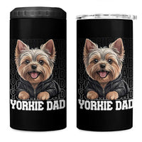 Proud Yorkshire Terrier Dad 4 in 1 Can Cooler Tumbler Fathers Day Dog Lover Gift