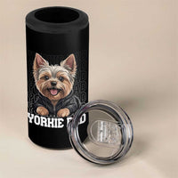 Proud Yorkshire Terrier Dad 4 in 1 Can Cooler Tumbler Fathers Day Dog Lover Gift