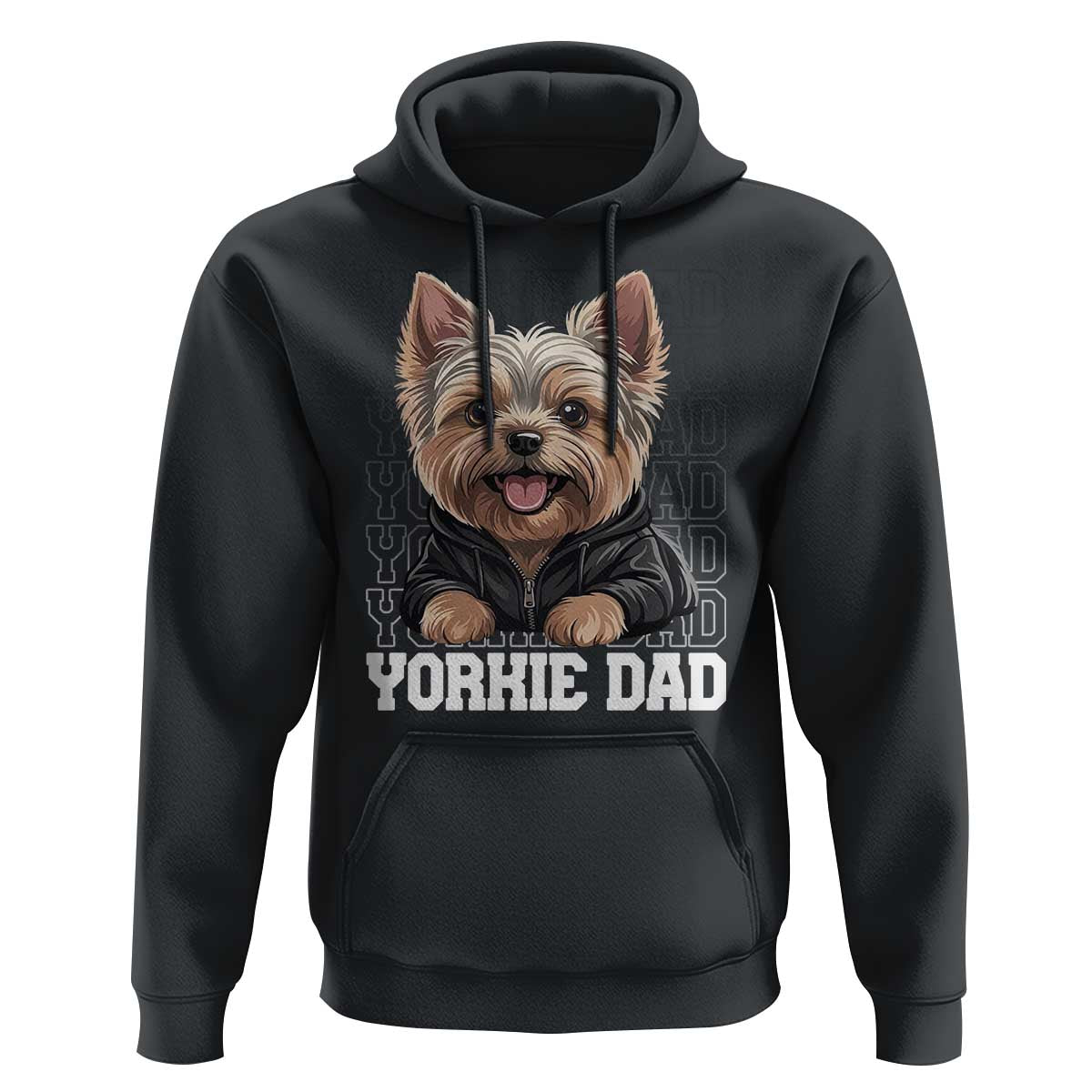 Proud Yorkshire Terrier Dad Hoodie Fathers Day Dog Lover Gift