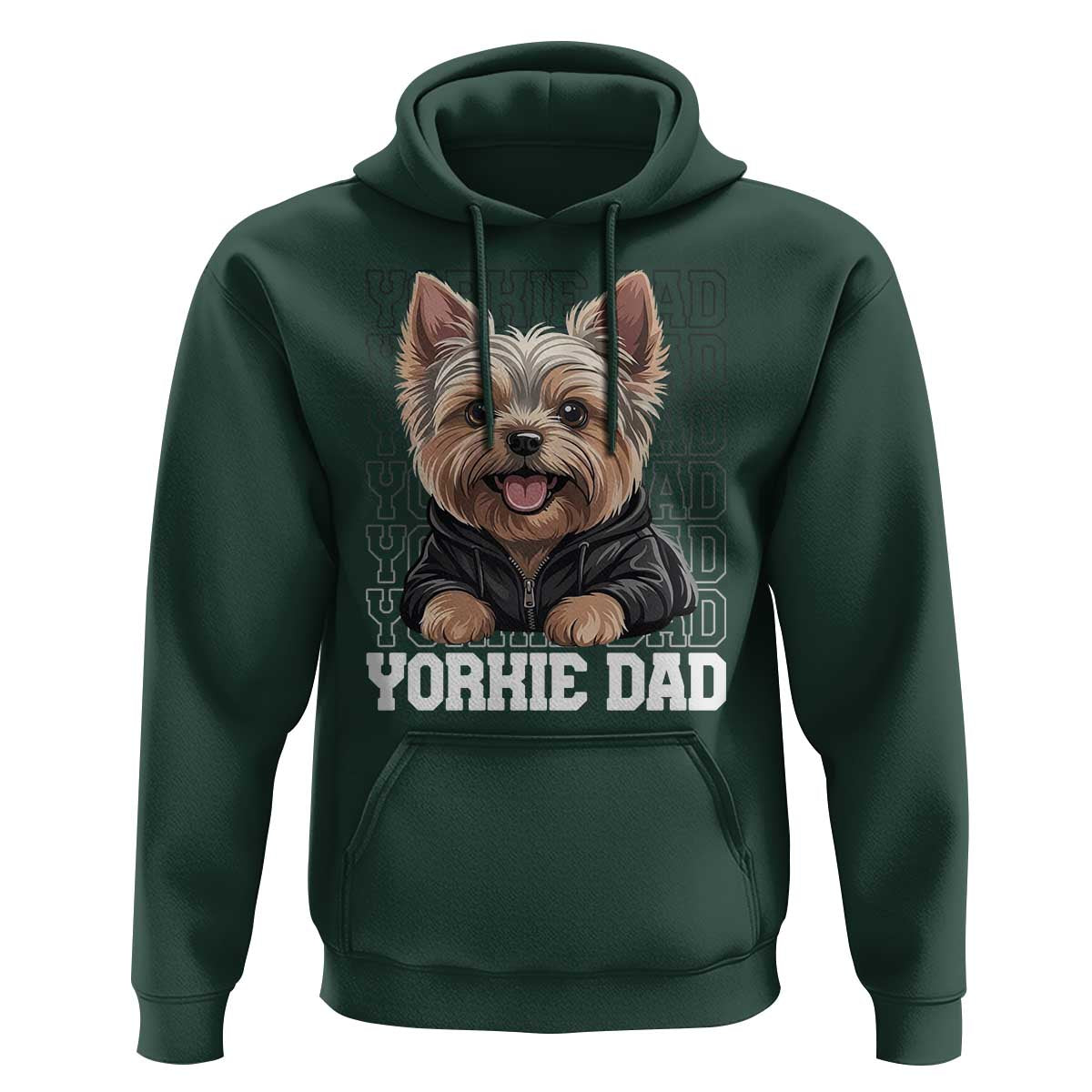 Proud Yorkshire Terrier Dad Hoodie Fathers Day Dog Lover Gift