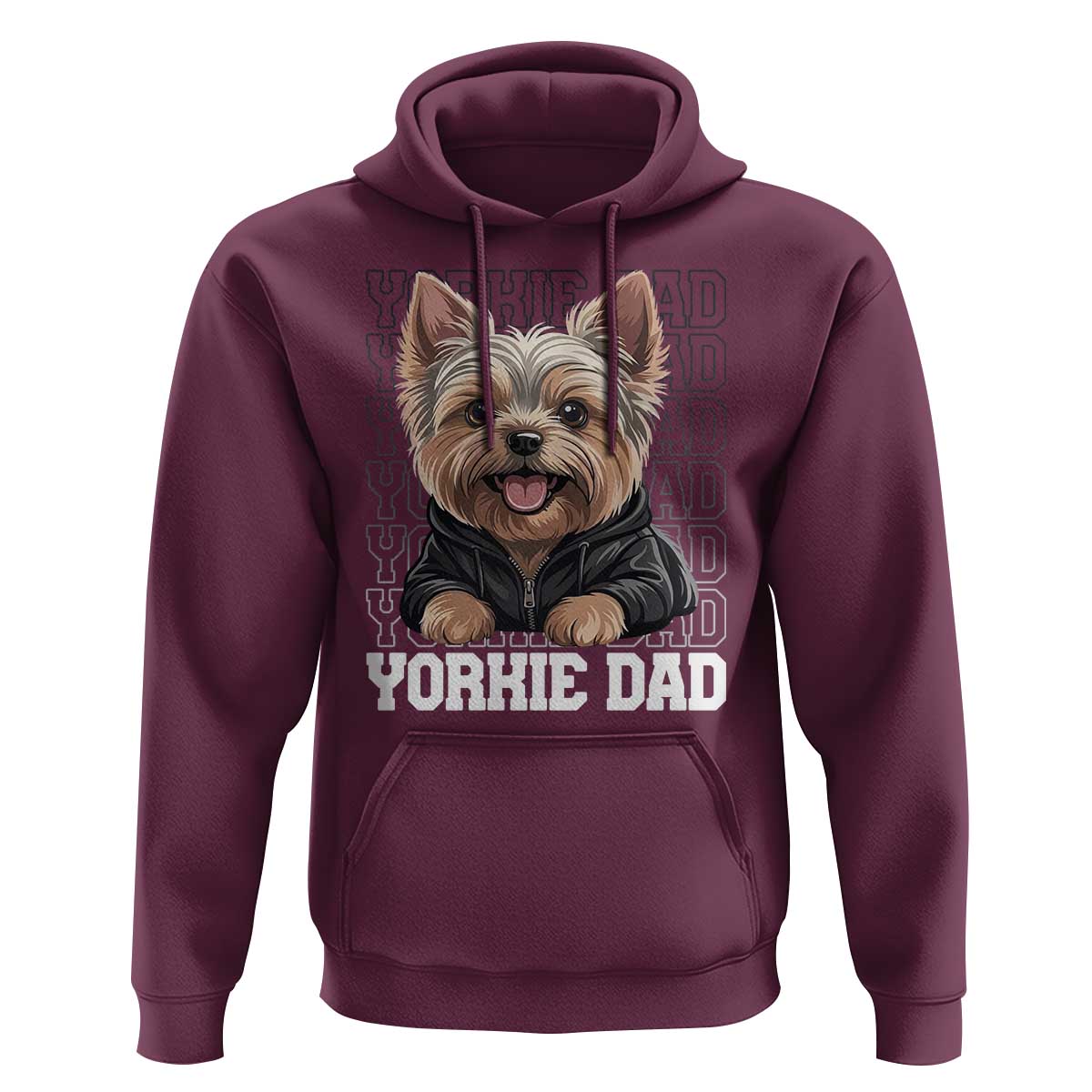 Proud Yorkshire Terrier Dad Hoodie Fathers Day Dog Lover Gift