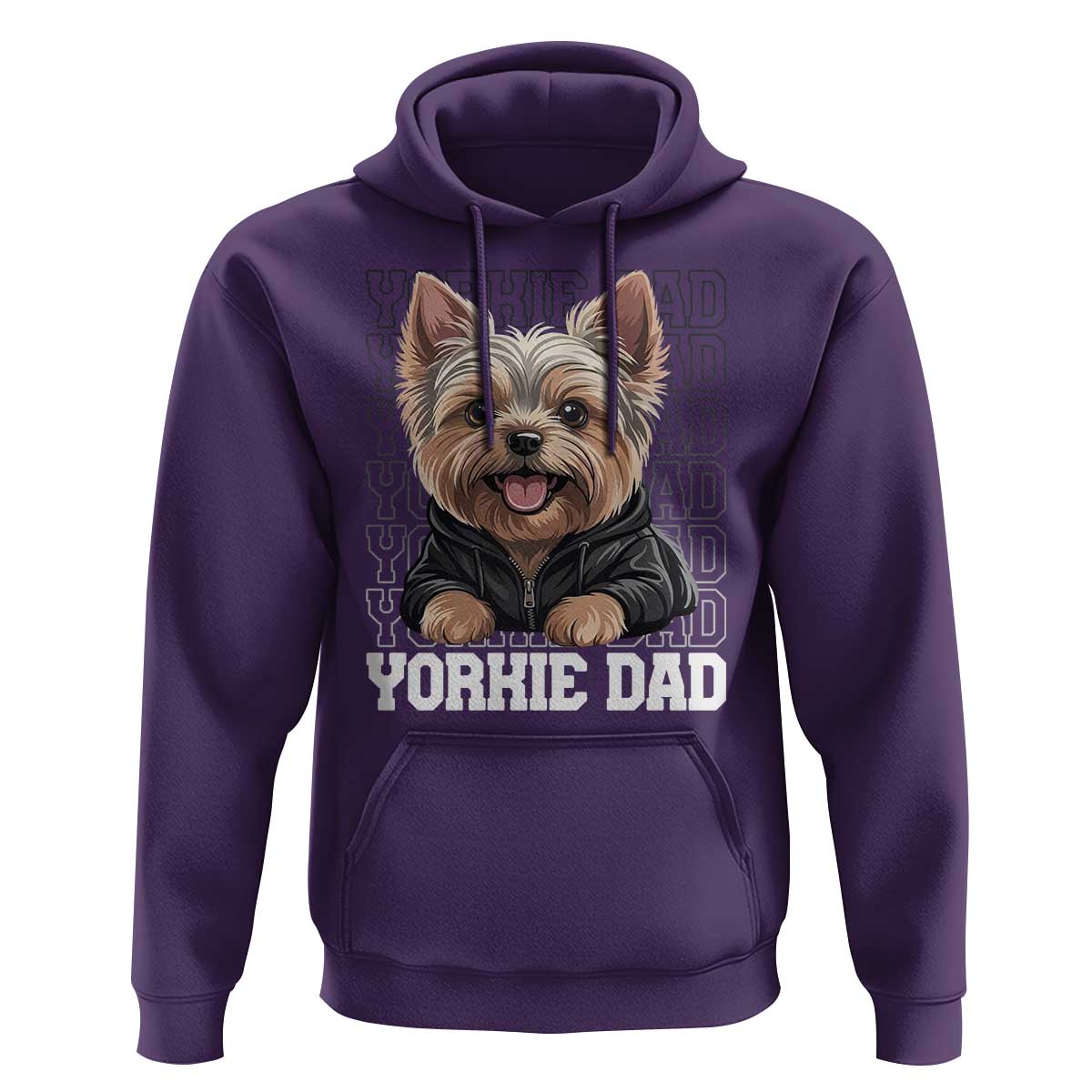 Proud Yorkshire Terrier Dad Hoodie Fathers Day Dog Lover Gift