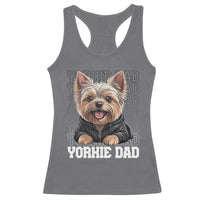 Proud Yorkshire Terrier Dad Racerback Tank Top Fathers Day Dog Lover Gift