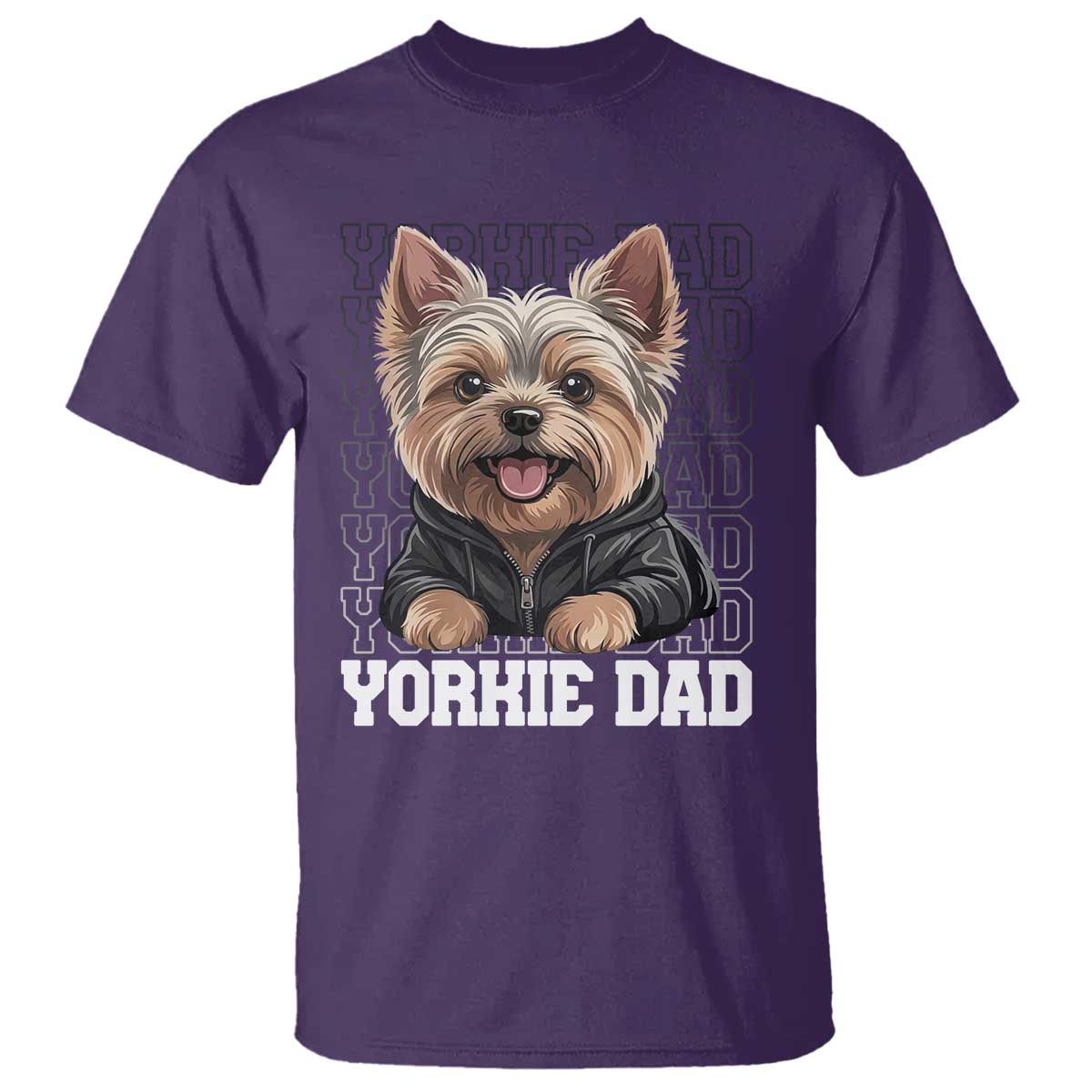 Proud Yorkshire Terrier Dad T Shirt Fathers Day Dog Lover Gift