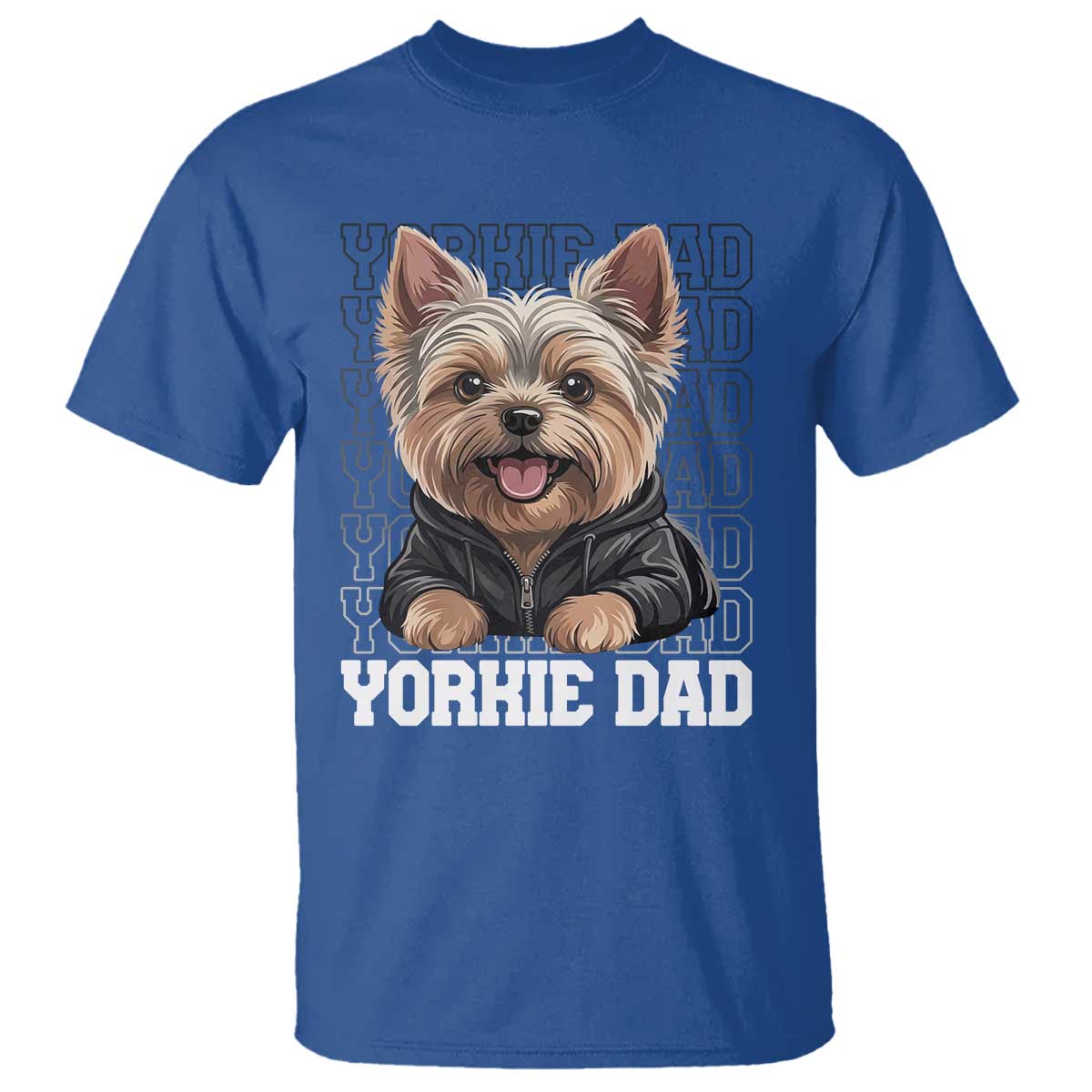 Proud Yorkshire Terrier Dad T Shirt Fathers Day Dog Lover Gift