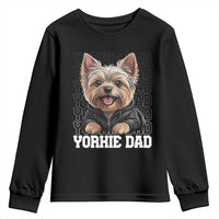 Proud Yorkshire Terrier Dad Youth Sweatshirt Fathers Day Dog Lover Gift