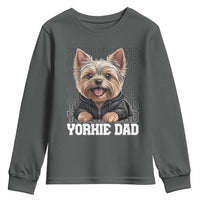 Proud Yorkshire Terrier Dad Youth Sweatshirt Fathers Day Dog Lover Gift