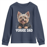 Proud Yorkshire Terrier Dad Youth Sweatshirt Fathers Day Dog Lover Gift