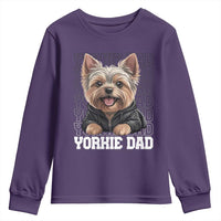 Proud Yorkshire Terrier Dad Youth Sweatshirt Fathers Day Dog Lover Gift