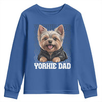 Proud Yorkshire Terrier Dad Youth Sweatshirt Fathers Day Dog Lover Gift