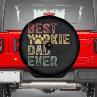 Best Yorkie Dad Ever Spare Tire Cover Retro Vintage Yorkshire Terrier Gift