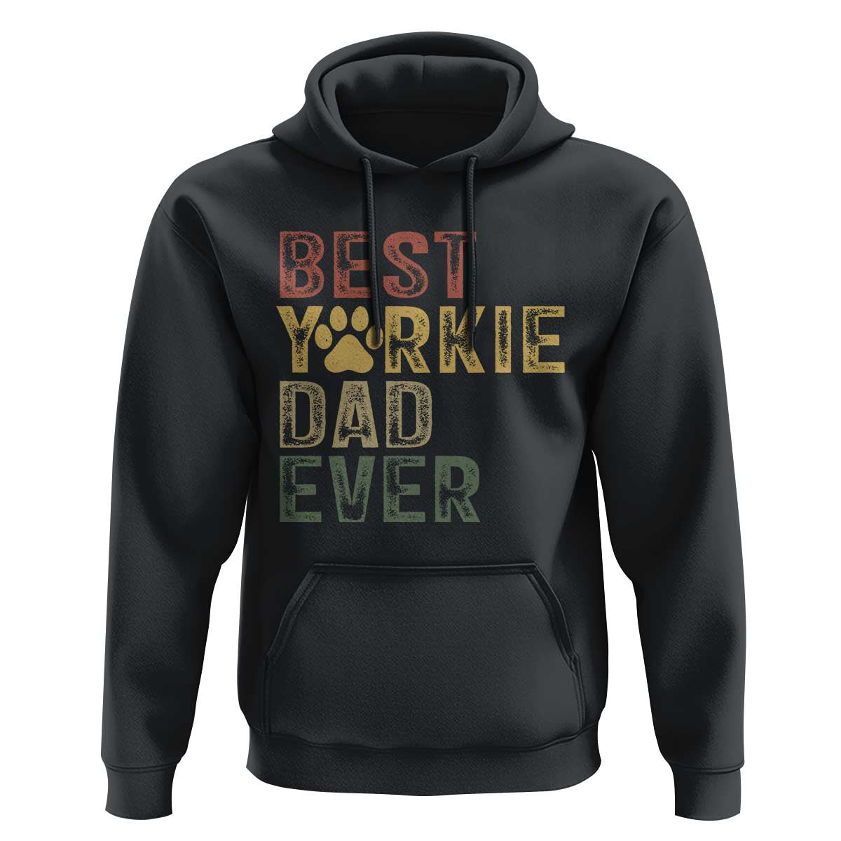 Best Yorkie Dad Ever Hoodie Retro Vintage Yorkshire Terrier Gift