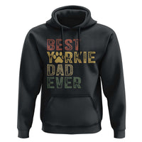 Best Yorkie Dad Ever Hoodie Retro Vintage Yorkshire Terrier Gift