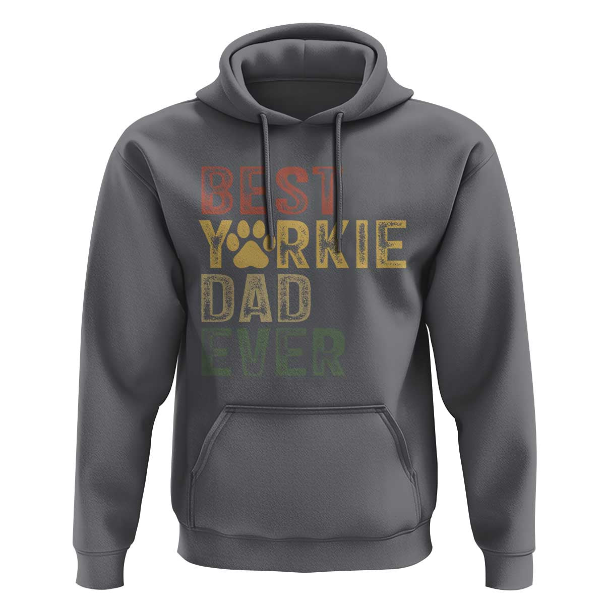 Best Yorkie Dad Ever Hoodie Retro Vintage Yorkshire Terrier Gift
