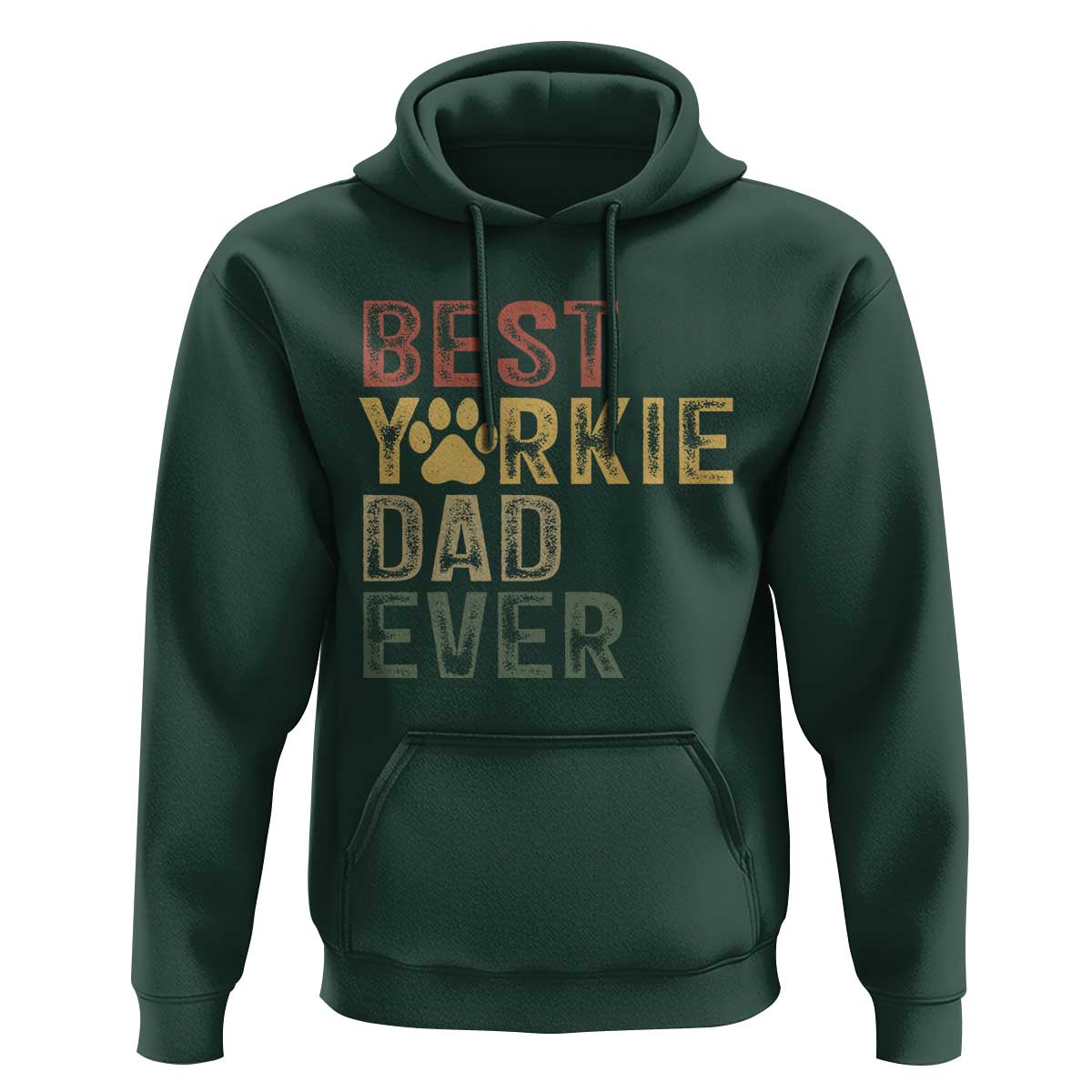 Best Yorkie Dad Ever Hoodie Retro Vintage Yorkshire Terrier Gift