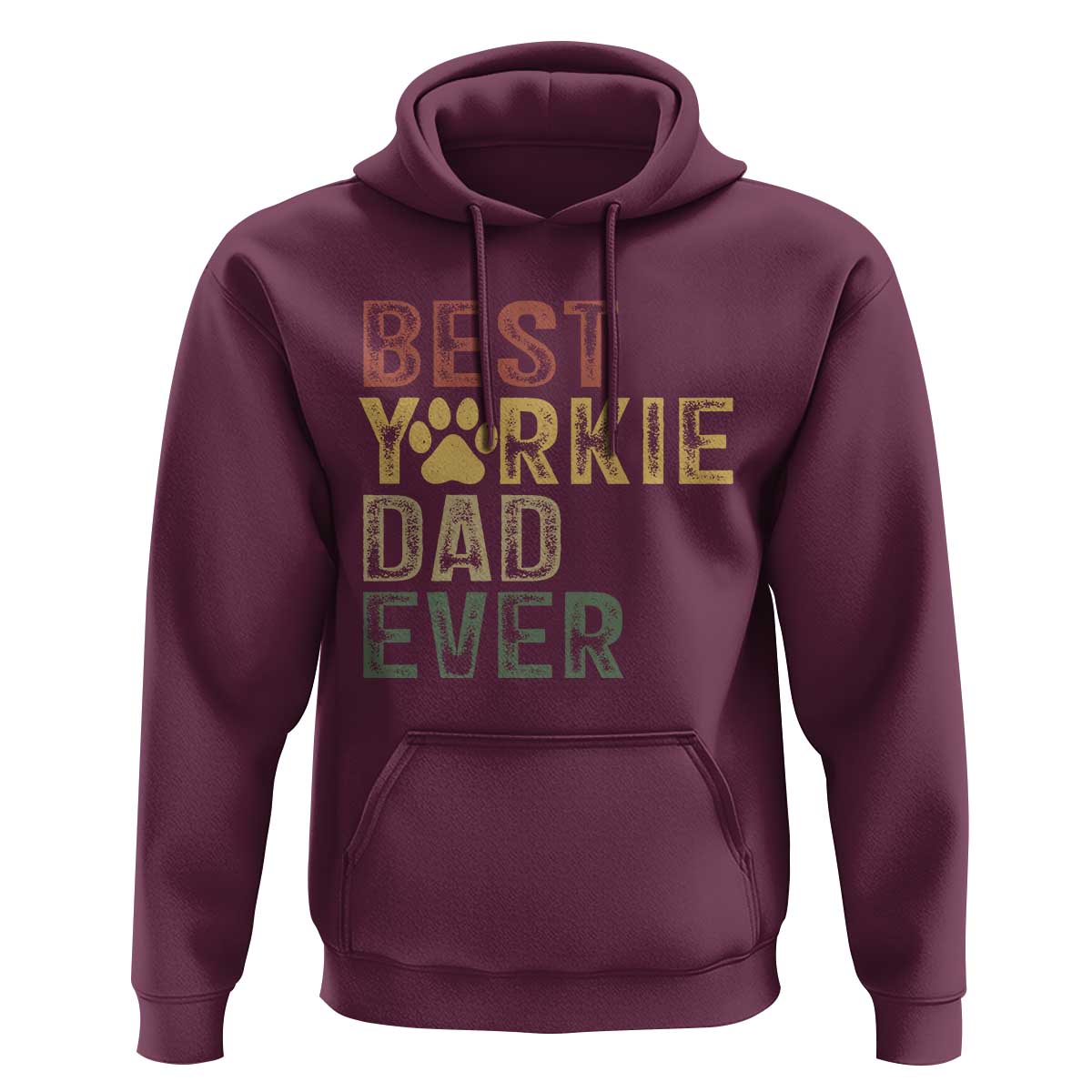 Best Yorkie Dad Ever Hoodie Retro Vintage Yorkshire Terrier Gift