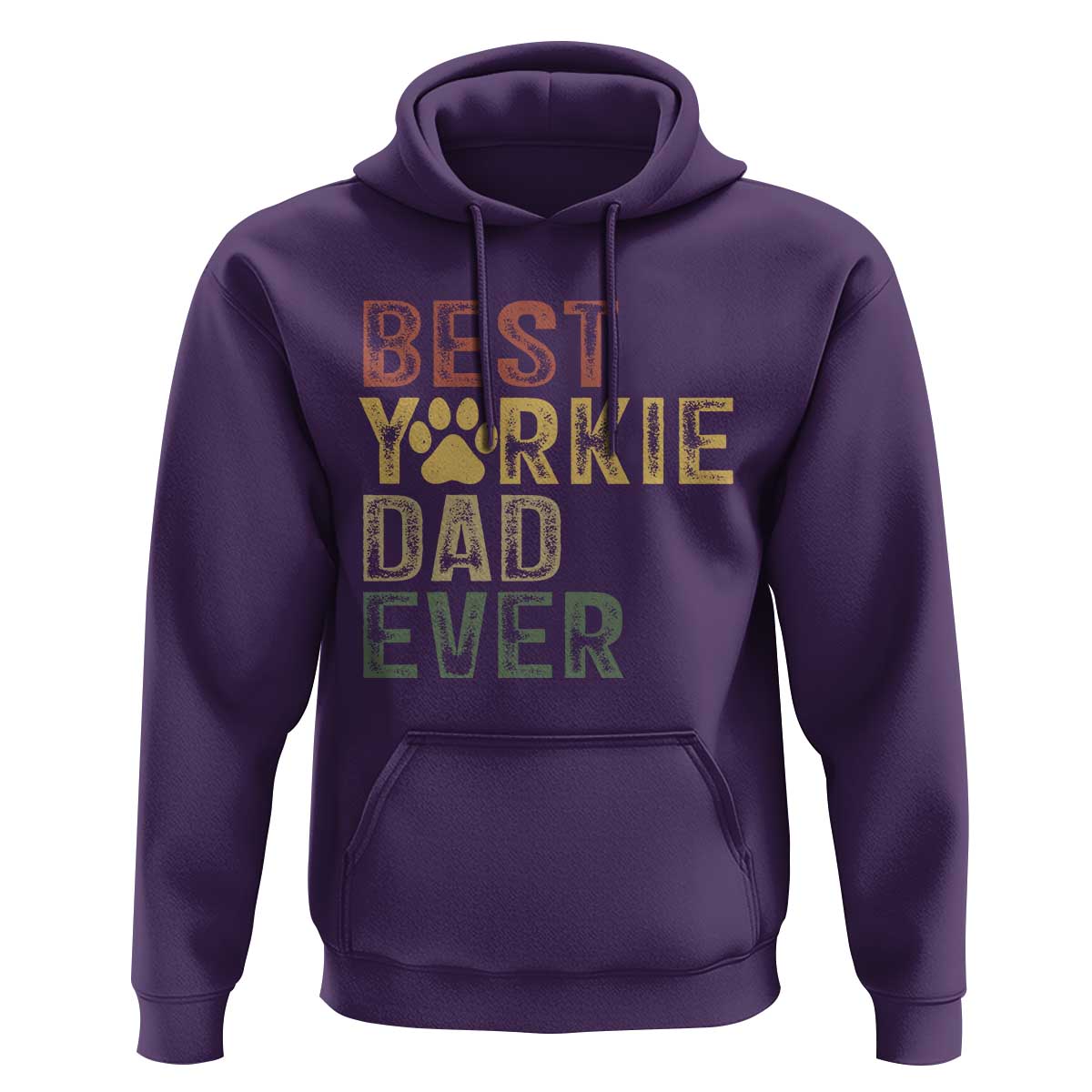 Best Yorkie Dad Ever Hoodie Retro Vintage Yorkshire Terrier Gift