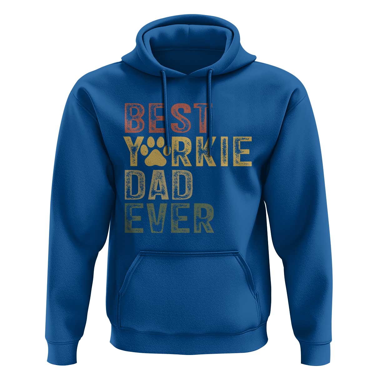 Best Yorkie Dad Ever Hoodie Retro Vintage Yorkshire Terrier Gift