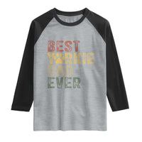 Best Yorkie Dad Ever Raglan Shirt Retro Vintage Yorkshire Terrier Gift