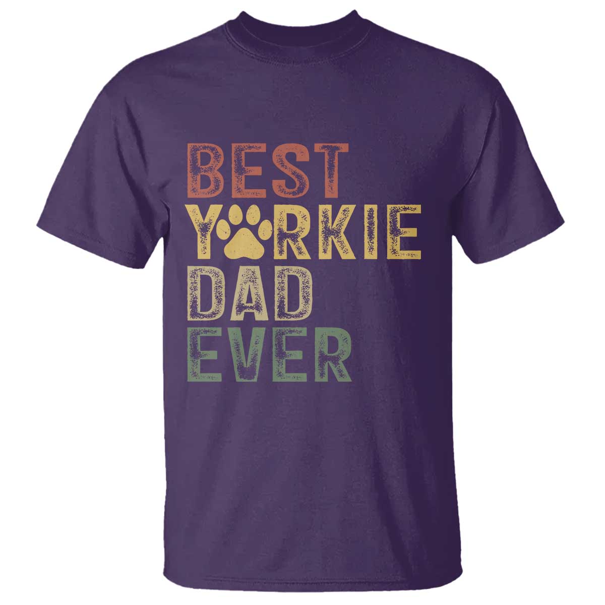 Best Yorkie Dad Ever T Shirt Retro Vintage Yorkshire Terrier Gift