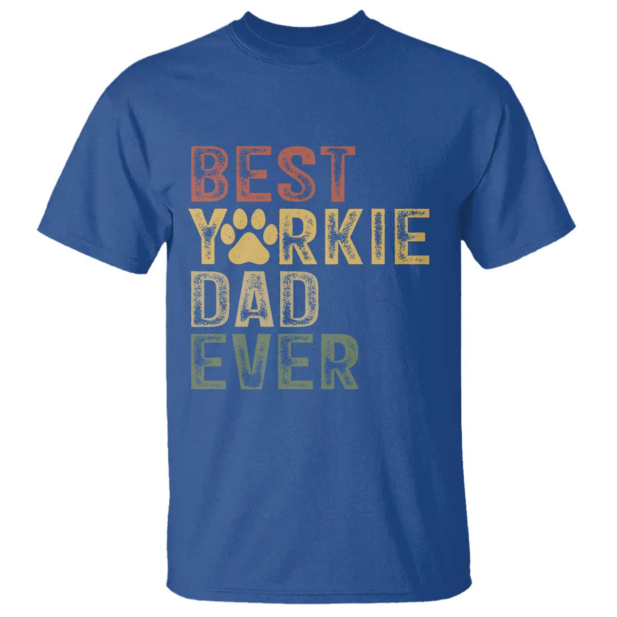 Best Yorkie Dad Ever T Shirt Retro Vintage Yorkshire Terrier Gift