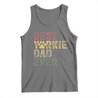 Best Yorkie Dad Ever Tank Top Retro Vintage Yorkshire Terrier Gift