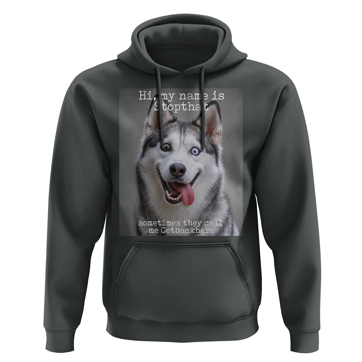 Funny Siberian Husky Meme Hoodie My Name Is Stop That