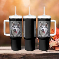 Funny Siberian Husky Meme Tumbler With Handle My Name Is Stop That