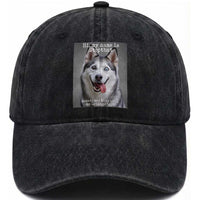 Funny Siberian Husky Meme Washed Cotton Baseball Cap My Name Is Stop That