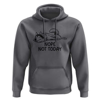 Nope Not Today Hoodie Funny Siberian Husky Lazy Mood