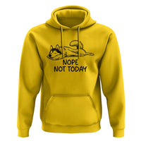 Nope Not Today Hoodie Funny Siberian Husky Lazy Mood