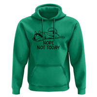 Nope Not Today Hoodie Funny Siberian Husky Lazy Mood