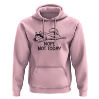 Nope Not Today Hoodie Funny Siberian Husky Lazy Mood