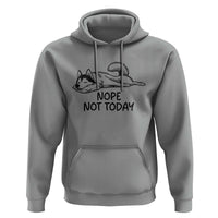 Nope Not Today Hoodie Funny Siberian Husky Lazy Mood