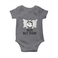 Lazy Siberian Husky Meme Baby Onesie Nope Not Today