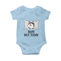 Lazy Siberian Husky Meme Baby Onesie Nope Not Today