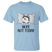 Lazy Siberian Husky Meme T Shirt Nope Not Today