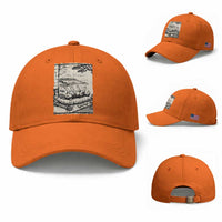 Vintage Japanese Ukiyoe Siberian Husky Baseball Cap Cute Sleeping Animal Gift