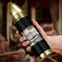 Vintage Japanese Ukiyoe Siberian Husky Bullet Tumbler Cute Sleeping Animal Gift