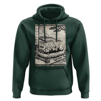 Vintage Japanese Ukiyoe Siberian Husky Hoodie Cute Sleeping Animal Gift