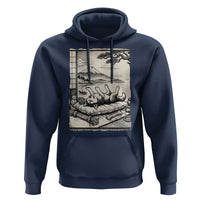 Vintage Japanese Ukiyoe Siberian Husky Hoodie Cute Sleeping Animal Gift