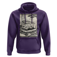 Vintage Japanese Ukiyoe Siberian Husky Hoodie Cute Sleeping Animal Gift