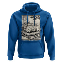 Vintage Japanese Ukiyoe Siberian Husky Hoodie Cute Sleeping Animal Gift