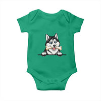 Cute Siberian Husky Puppy Baby Onesie Chewing Bone Meme