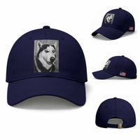 Smoking Siberian Husky Meme Baseball Cap Funny Dog Face Gift For Dog Lovers